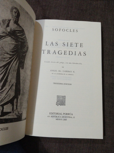 Sofocles Las Siete Tragedias Ayax Filoctetes Electra Traquin