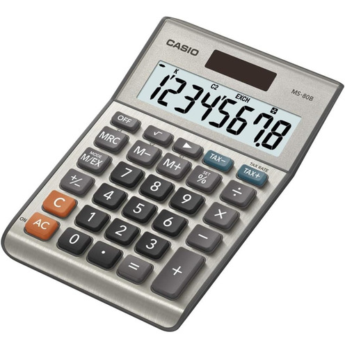 Calculadora De Escritorio Casio Ms-80b De Funciones Estándar