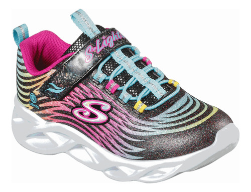 Zapatillas Skechers Lights Twisty Brights 302321l-bkmt