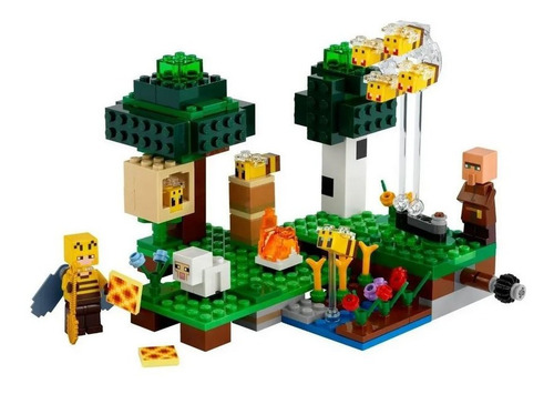 Imagem 6 de 10 de Lego Minecraft 21165 A Fazenda Das Abelhas 238 Pçs Original