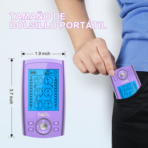 Electroestimulador Muscular Ten Ems Fisioterapia Recargable