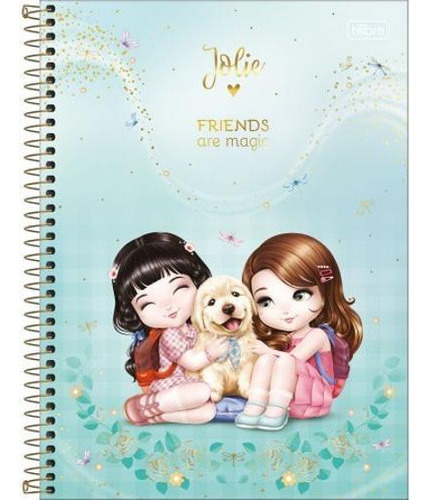 Caderno C/d 01 Materia Jolie 80 Folhas Tilibra