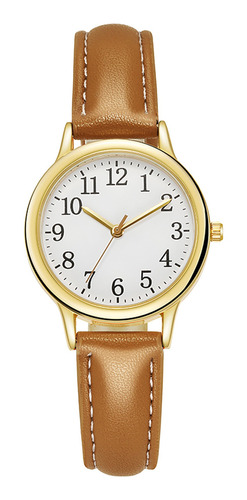 Reloj Clásico Con Correa De Cuero P Numerals, Reloj De Calid