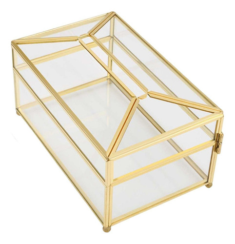 Soporte Para Caja De Pañuelos, Espejo De Cristal, Soporte