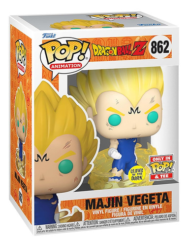 Funko Pop! Tees Majin Vegeta Special Edition Remera Talle L