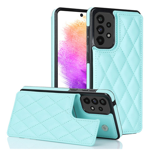 B Funda De Piel Magnética Con Tapa Tipo Cartera Para