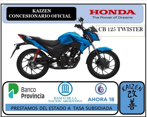 Imagen 1 de 1 de Honda Cb 125 Twister Kaizen Honda La Plata 2022