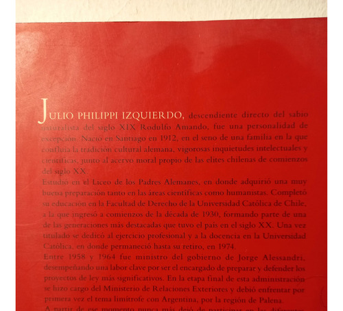 Libro Pasión De Servicio: Julio Philippi Izquierdo, 460 Pág (Usado)