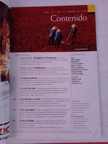 Revista National Geographic No 1 Enero De 2005 (Usado)