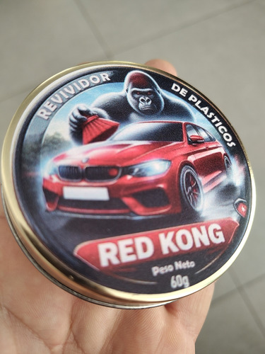Kit Cera Carnauba + Revividor Plásticos Red Kong