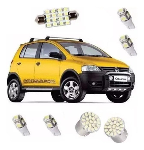 Led Pingo E Torpedo Vw Crossfox Fox G1 Farolete Placa Teto