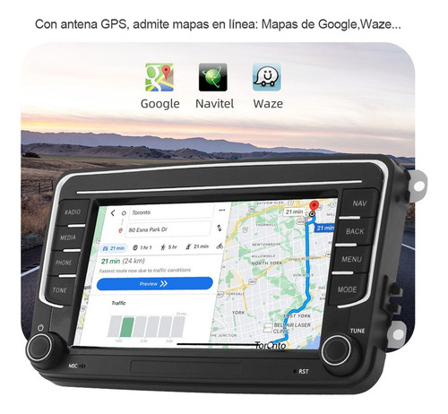 Estéreo Para Vw/volkswagen/golf/polo/vento/seat/leon/skoda.