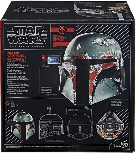 Star Wars The Black Series Boba Fett Casco Electrónico +14 años