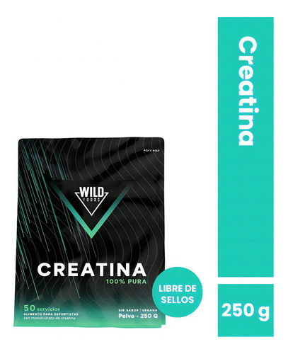 Creatina De Monohidrato En Polvo 250 Gr. | Wild Foods