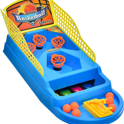 Jogo Basquete De Mesa 4 Cestas Lançador Divertido Castela