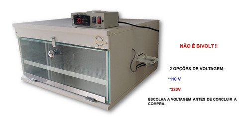 Chocadeira 100 Ovos Automática Termostato Dig C/ Ovoscópio