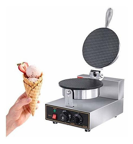 Electric Ice Cream Cone Waffle Maker Machine 1200w Stainless