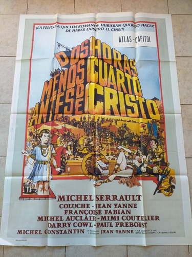 Poster Afiche Cine Doble - Dos Horas Menos Cuarto ... *