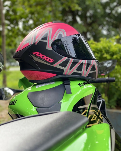 Imagem 5 de 9 de Capacete Axxis Draken Preto Fosco + Viseira Fume