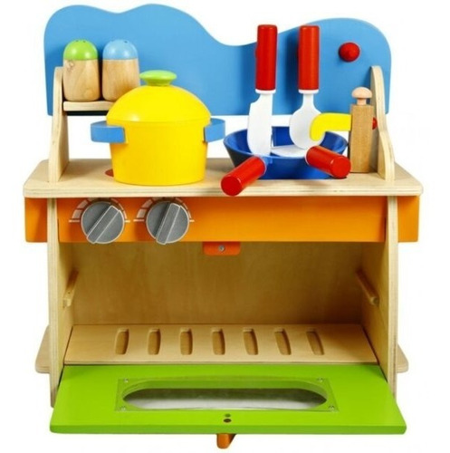 Cocina Niñas Juguete Infantil Didáctico De Madera