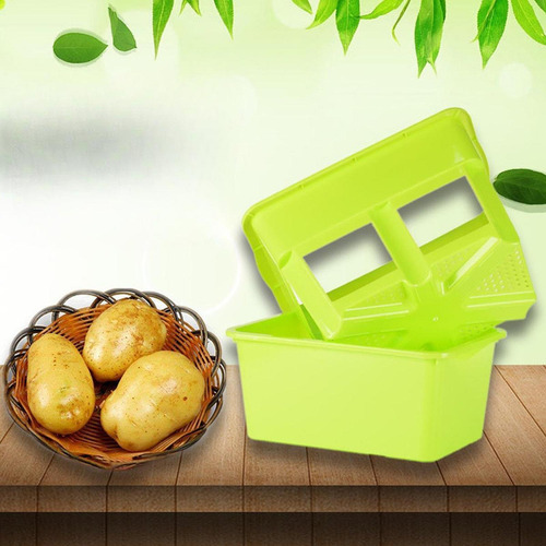 Planta Grow Pot Potata Plantador Doble Capa Con Agujeros De
