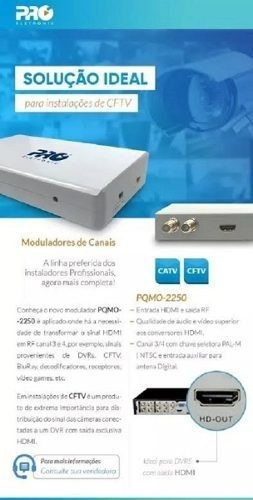 Modulador Hdmi Para Rf Canal 3/4 Pro Mod: Pqmo-2250