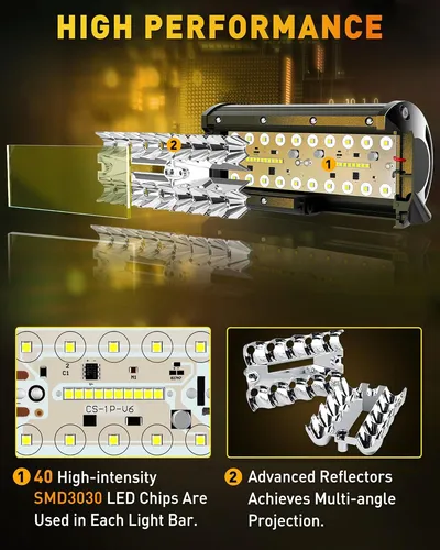 Kit De Arnés De Cableado De Barra De Luz Led De 12 Pie...