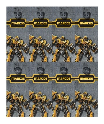 Kit Imprimible Bumblebee Transformers Robots Optimus W46