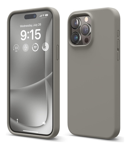 Funda Elago Para iPhone 15 Pro Max De Silicona/gris