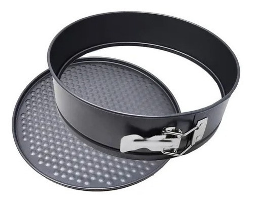 Molde Redondo Para Tortas Negro Con Cierre 25cm Ilko X1