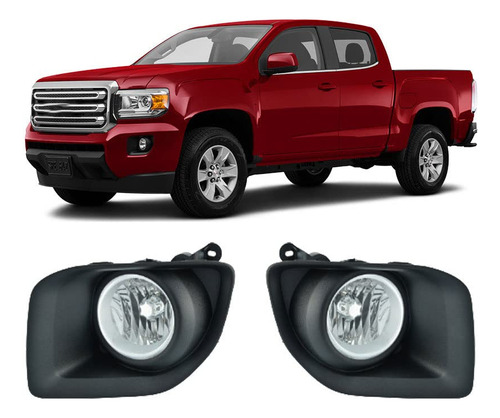 Luz Antiniebla Para Gmc Canyon Bisel Juego Montaje Lateral