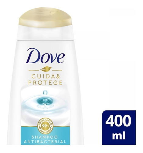 Shampoo Dove Cuida & Protege Antibacterial 400 Ml