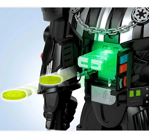 Boneco Star Wars Robô Darth Vader Lança Disco Imaginext
