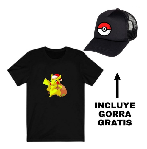 Playeras De Pokemon Pikachu Navidad
