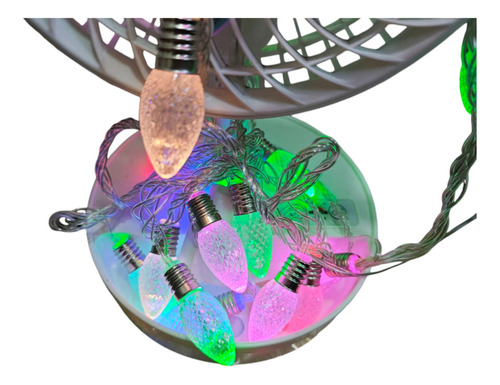 Serie Luces Navideña 5m 20 Focos Cono De Pino Multicolor