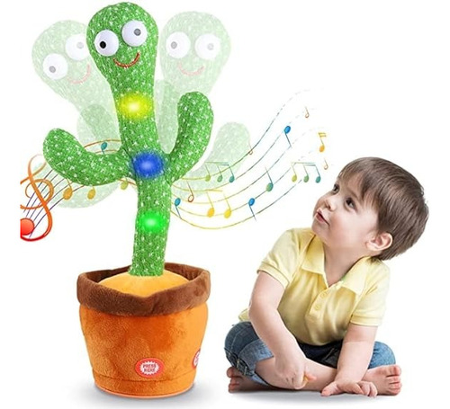 Cactus Bailarin Juguete Familiar Grande De 33 Cm + 120 Temas