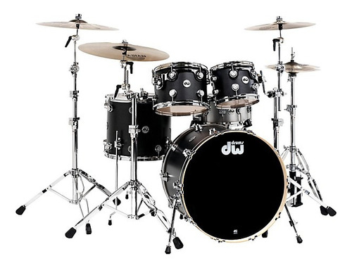 Dw Collector's Series 4-piece Shell Pack Ebony Chrome 
