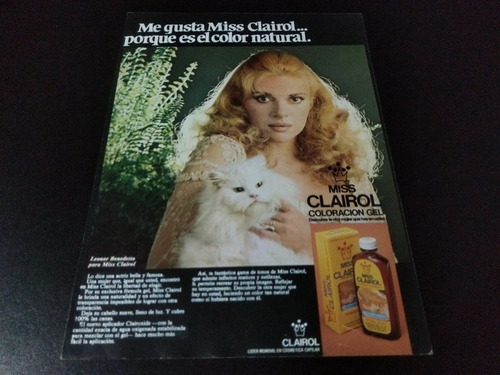 (pf574) Publicidad Miss Clairol * Leonor Benedetto