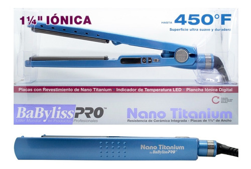 Planchita Pelo Babyliss 2091 Alisado Digital Nano Titanium