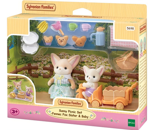Ternurines Calico Critters Picnic Zorros Hermana Fennec Bebe