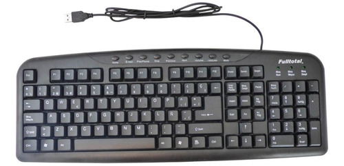 Teclado Multimedia Pc Computadora Usb Trabajo Oficina Casa