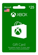 Comprar Tarjeta Gift Card Xbox Live 25 Tarjeta Fisica