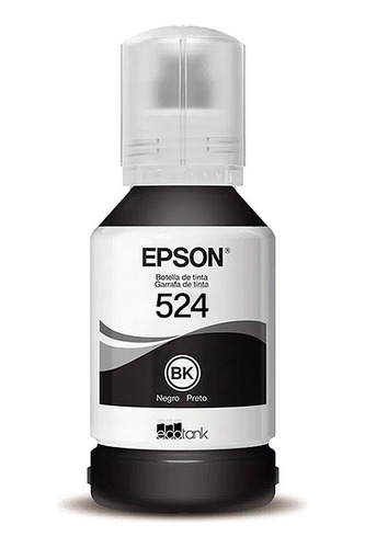 Tinta Epson 524 Negra Original L6490 L15150 L15160 T524 