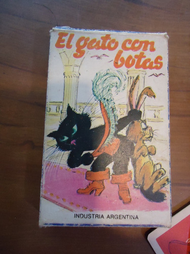 Naipes Antiguos El Gato Con Botas Completo ( Cm )