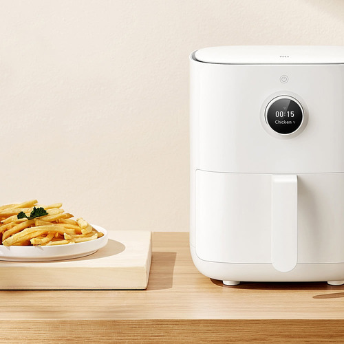 Freidora eléctrica Xiaomi - Airfryer inteligente color blanco 220V