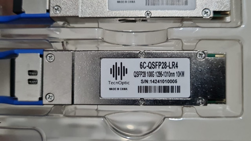 Módulo Transceptor/transceiver Óptico Qsfp+ 100gb 10km X 1u