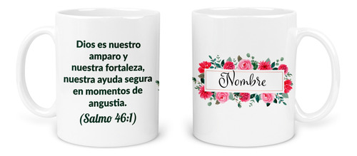 Taza 11 Oz Ts17. Frase Religiosa Cristina Dios Salmos Salmo