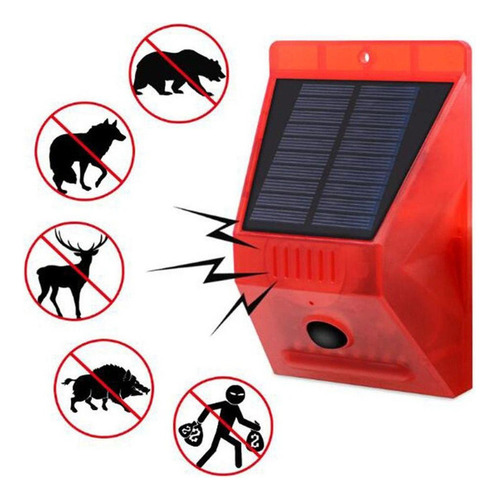 Luz De Sensor Infrarrojo Para Cuerpo Humano Con Alarma Solar