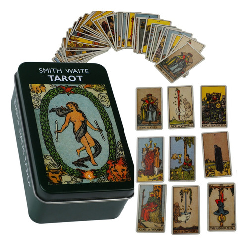 Tarot Rider Waite Versión Holográfica Láser+instrucciones