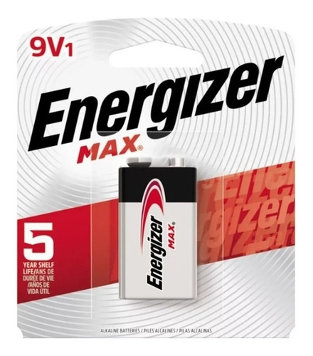 Pila Alcalina Energizer Max 9v Bateria 522 Blister Cerrado